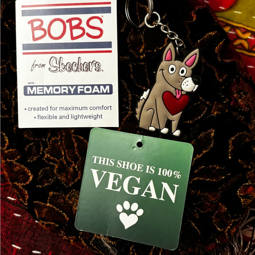 Skechers Bobs Dog Keychain  Brand Tags